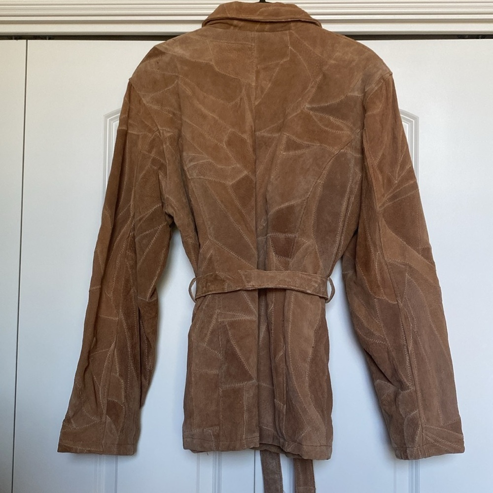 Leather Works Patchwork Leather Jacket Womens 3XL… - image 3